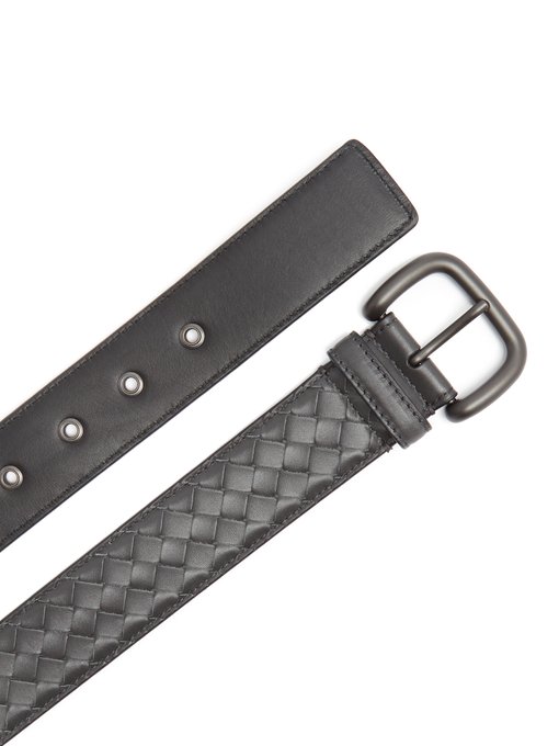 Intrecciato leather 4cm belt | Bottega Veneta | MATCHESFASHION UK