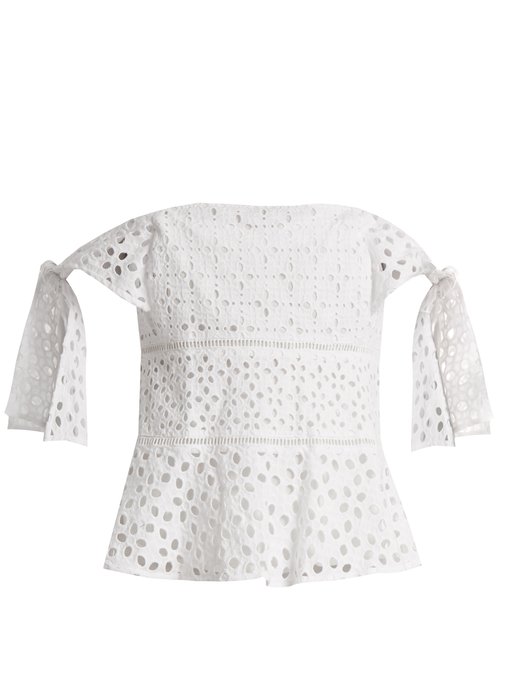 Amora broderie-anglaise cotton top | Rebecca Taylor | MATCHESFASHION UK