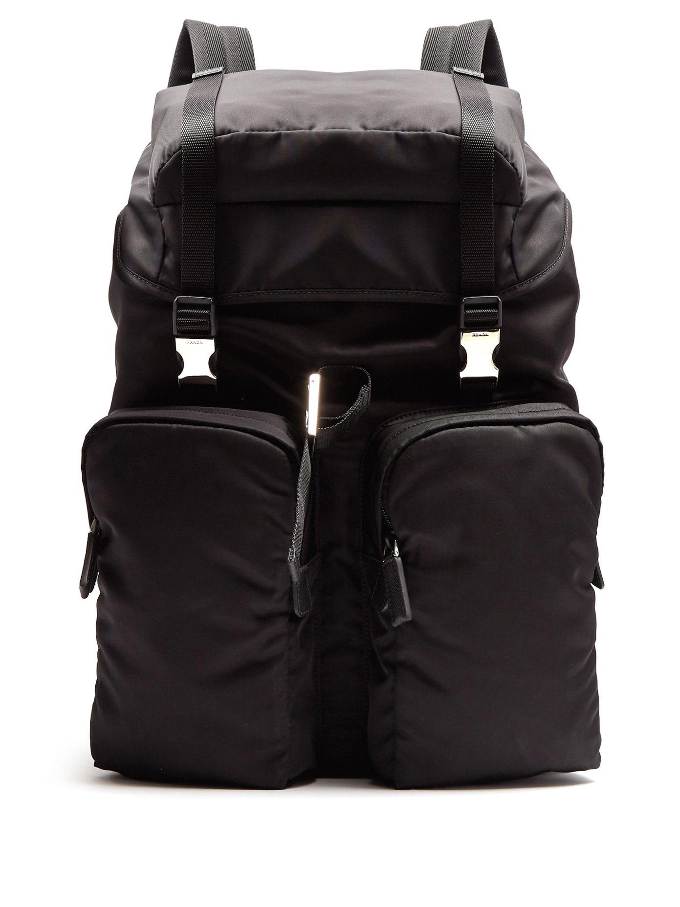 prada nylon backpack large