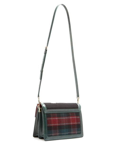 Dolce Soft embellished tartan box bag | Dolce & Gabbana ...