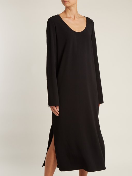 Selma slit-hem stretch-cady dress | The Row | MATCHESFASHION US