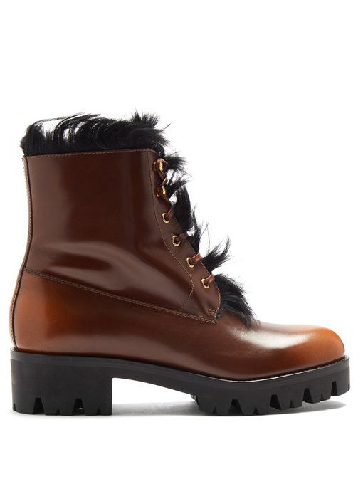 prada shearling boots