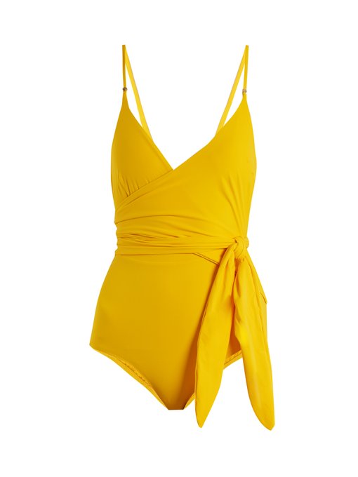 V-neck wrap swimsuit | Stella McCartney | MATCHESFASHION UK