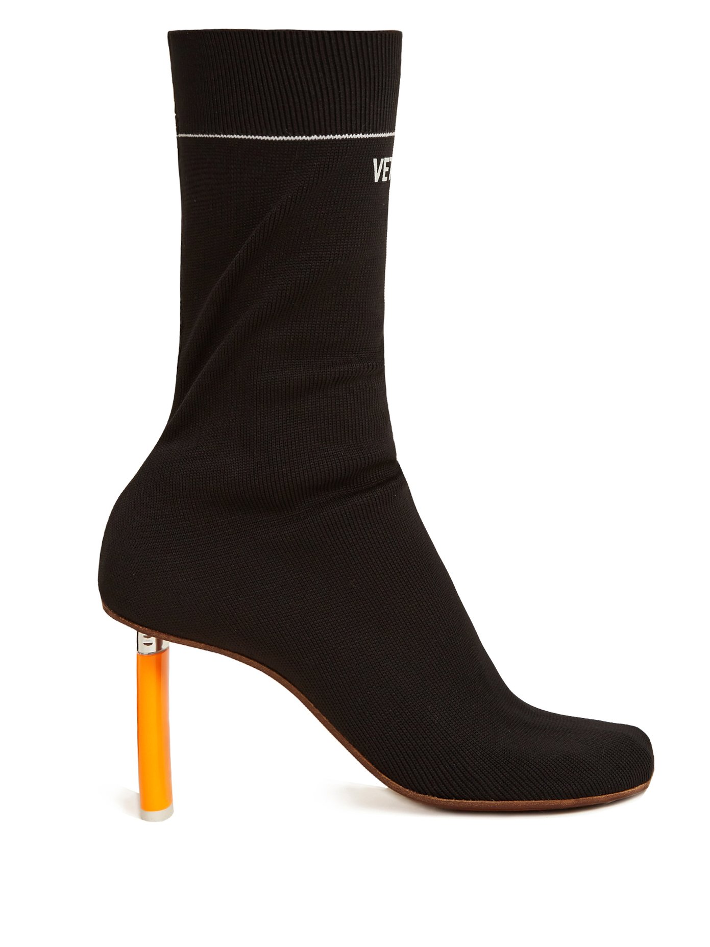 orange sock heels