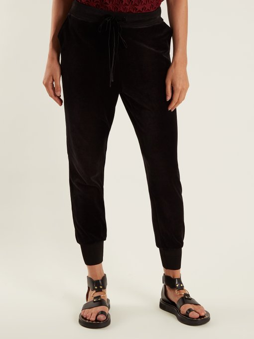 Mid-rise slim-leg velvet trousers | Muveil | MATCHESFASHION UK
