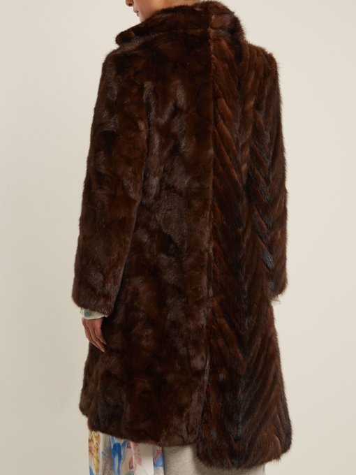 Double-layered reworked mink-fur coat展示图