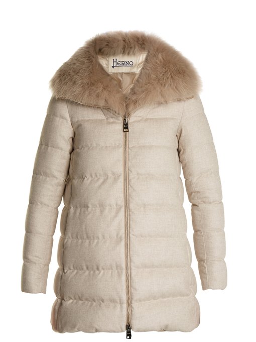 Silk and cashmere quilted down jacket | Herno | MATCHESFASHION US