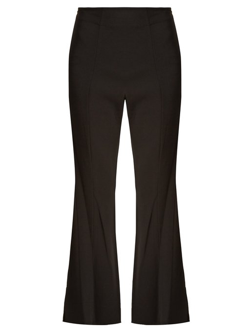 ELIZABETH AND JAMES Carel High-Rise Flared Cady Trousers in Colour ...