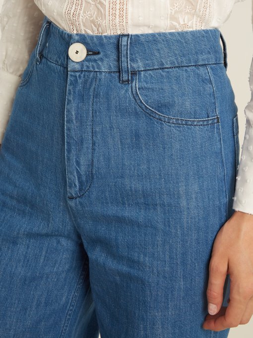 High-rise wide-leg cropped jeans | Masscob | MATCHESFASHION UK
