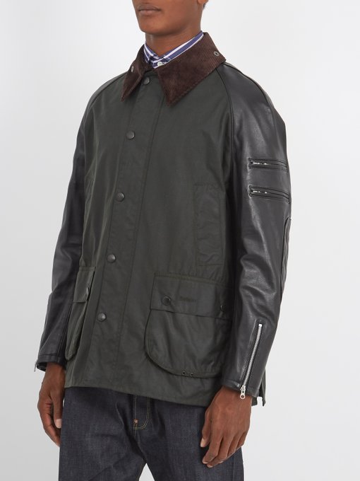 barbour waxed cotton field jacket