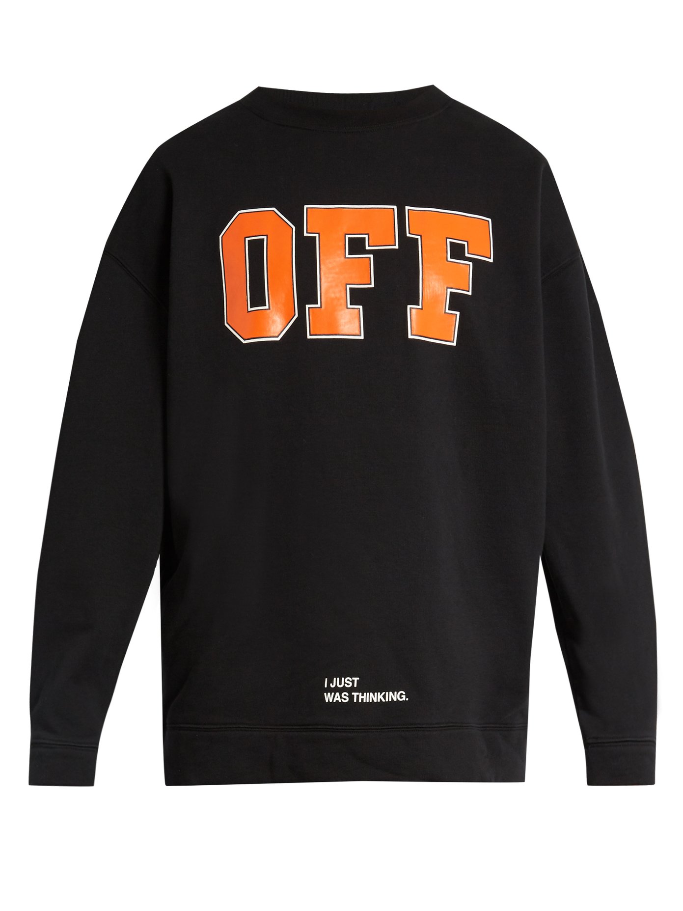 off white i just was thinking hoodie