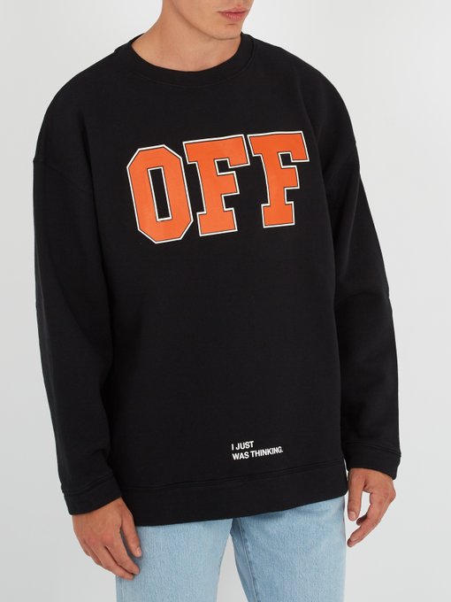 off white i just was thinking hoodie