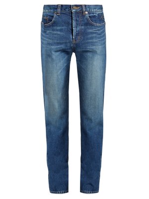 Logo-embroidered straight-leg jeans | Saint Laurent | MATCHESFASHION UK