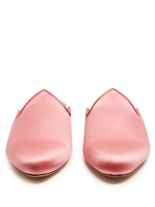 Venetian backless satin slipper shoes | Le Monde Beryl | MATCHESFASHION UK