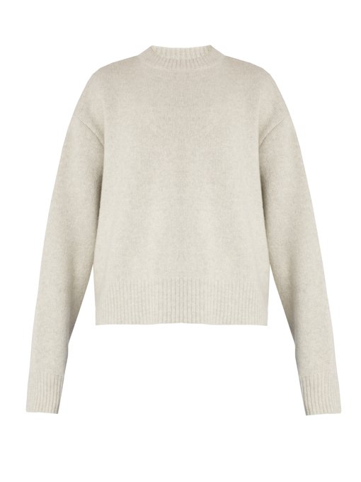 Displaced-sleeve cropped wool sweater | Raey | MATCHESFASHION US