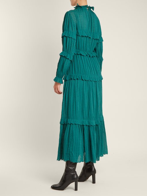 Yukio ruffle-trimmed tiered cotton dress | Isabel Marant Étoile ...