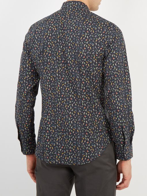 Bird-print single-cuff cotton shirt | Paul Smith | MATCHESFASHION UK