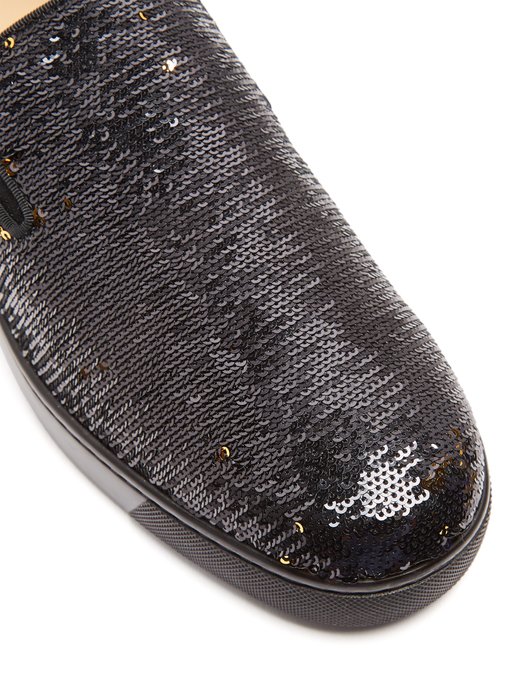 Boat sequin-embellished slip-on trainers展示图