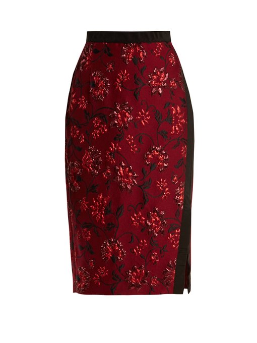 Sandrin floral-brocade pencil skirt | Altuzarra | MATCHESFASHION UK