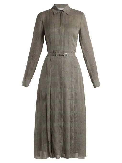 Jane Prince of Wales-checked silk dress | Gabriela Hearst ...