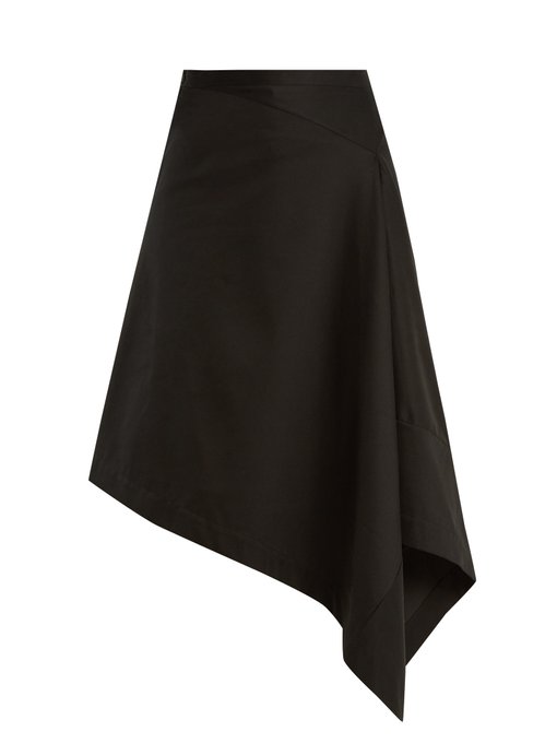 Draped-front cotton-twill skirt | Palmer//Harding | MATCHESFASHION UK
