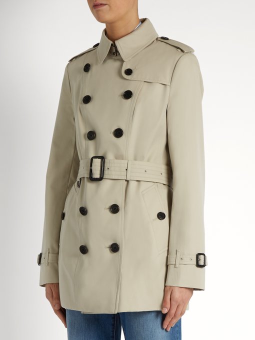 Sandringham short-length gabardine trench coat | Burberry ...