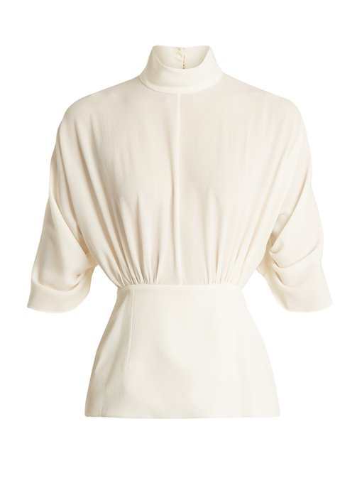 Gee Gee high-neck crepe blouse | Emilia Wickstead | MATCHESFASHION US