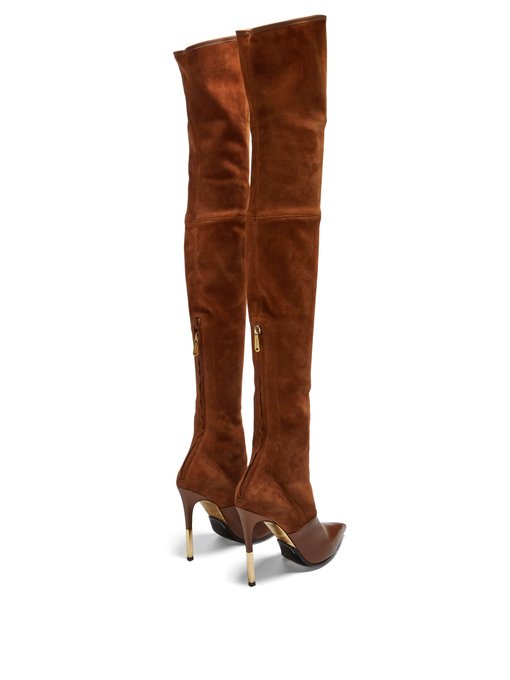 Amazone over-the-knee suede boots 