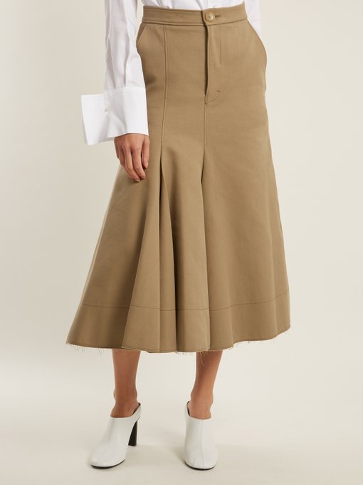 Laurel cotton and silk-blend midi skirt | Joseph | MATCHESFASHION US