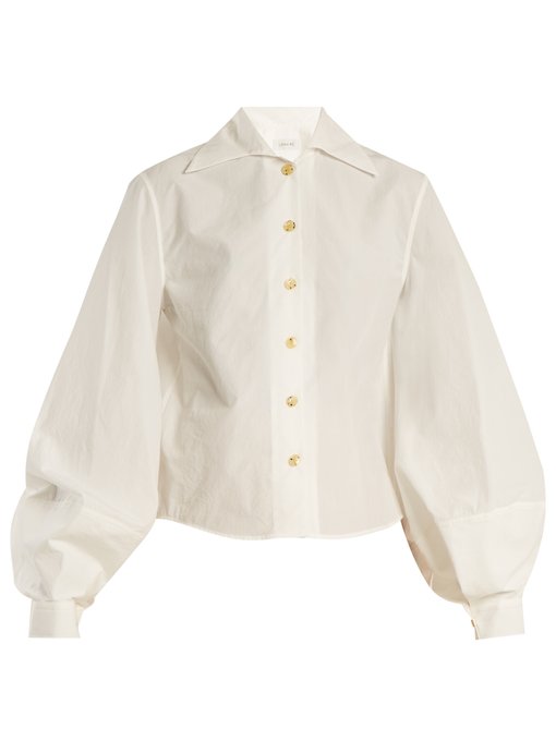 Balloon-sleeve cotton-poplin shirt | Lemaire | MATCHESFASHION UK