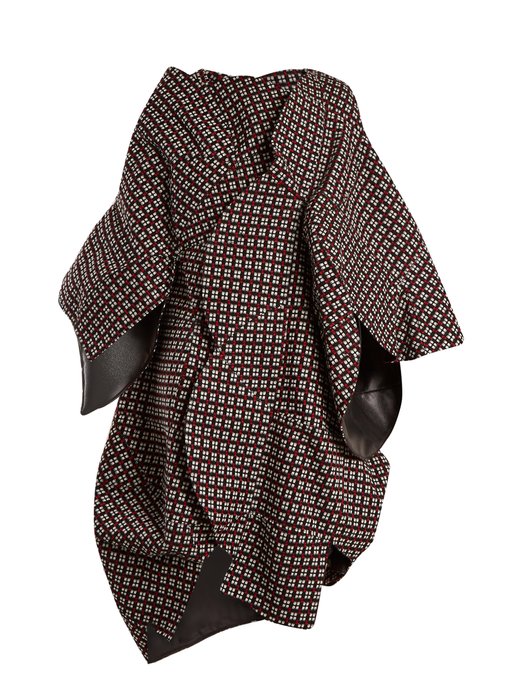 Geometric-weave sculptured wool coat | Junya Watanabe | MATCHESFASHION UK