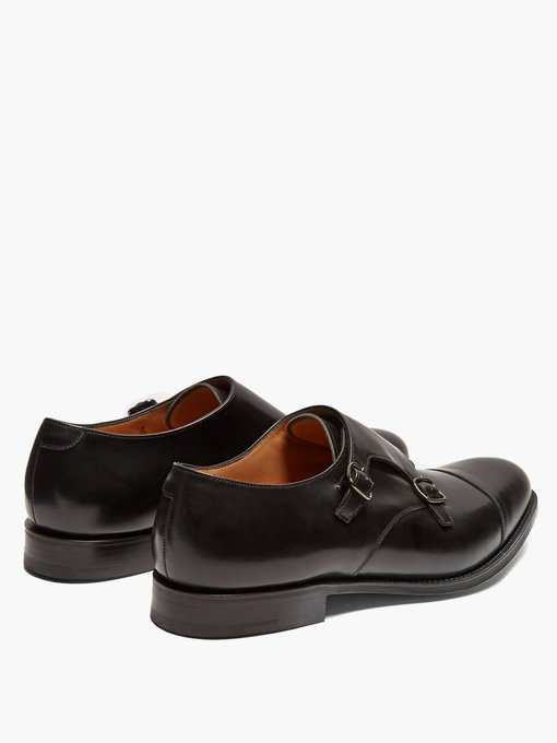 Detroit double monk-strap leather shoes展示图
