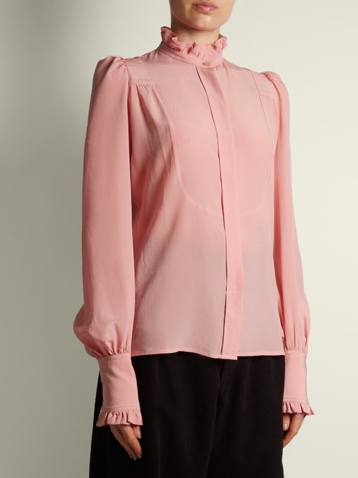 Sloan ruffled high-neck blouse | Isabel Marant | MATCHESFASHION UK