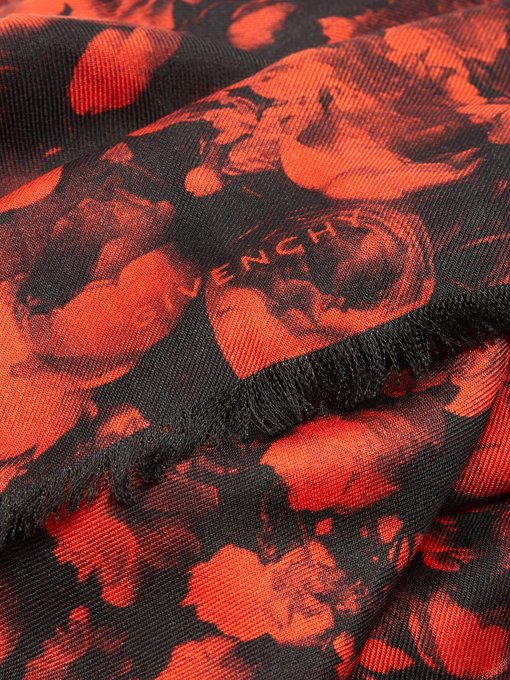 Rose-print scarf | Givenchy | MATCHESFASHION UK