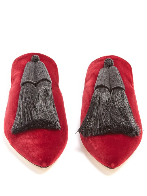 Racine velvet slipper shoes展示图