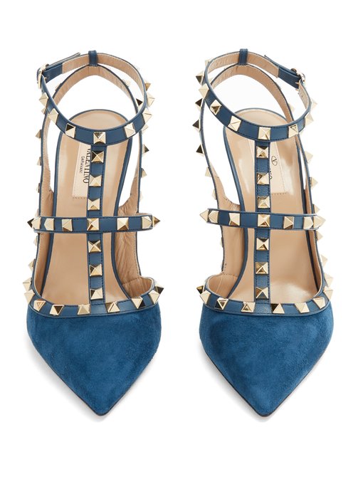 blue suede valentino rockstud