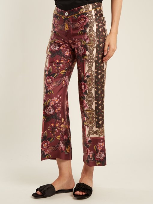 Russian Foulard-print silk-twill pyjama bottoms | F.R.S – For Restless ...