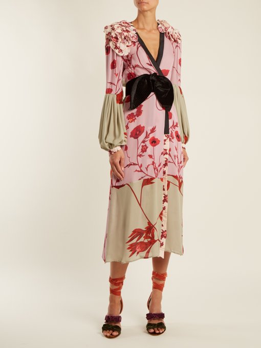 Bellifolia floral-print silk kimono dress | Johanna Ortiz ...