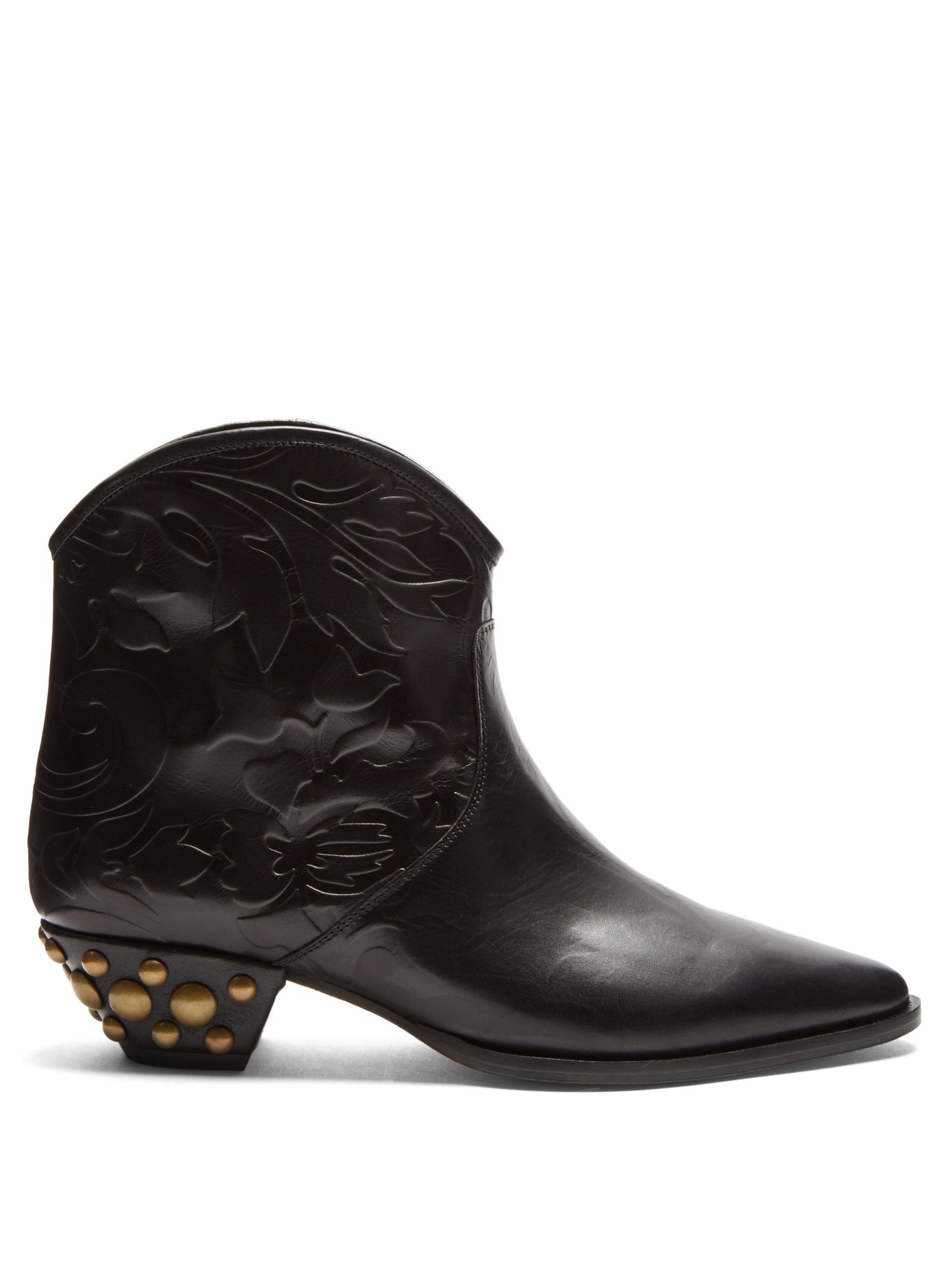 Dawina embossed leather ankle boots 