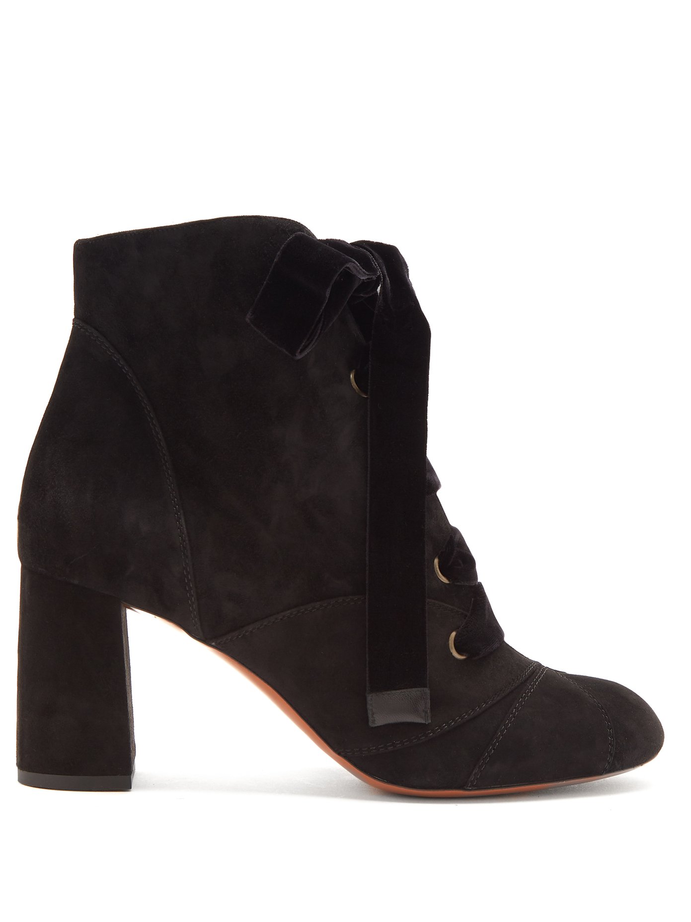 Lace-up suede ankle boots | Chloé 
