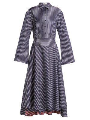 Point collar striped cotton dress | TEIJA | MATCHESFASHION UK