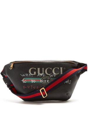 Logo-print leather belt bag | Gucci | MATCHESFASHION KR