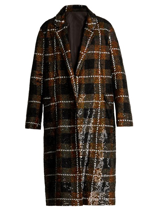 Checked sequin-embellished cotton coat | Ashish | MATCHESFASHION.COM US