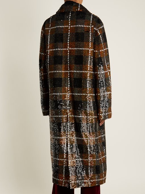 Checked sequin-embellished cotton coat | Ashish | MATCHESFASHION.COM US