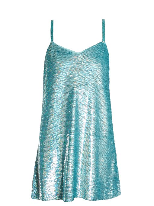 Sequin-embellished silk-georgette mini dress | Ashish | MATCHESFASHION UK