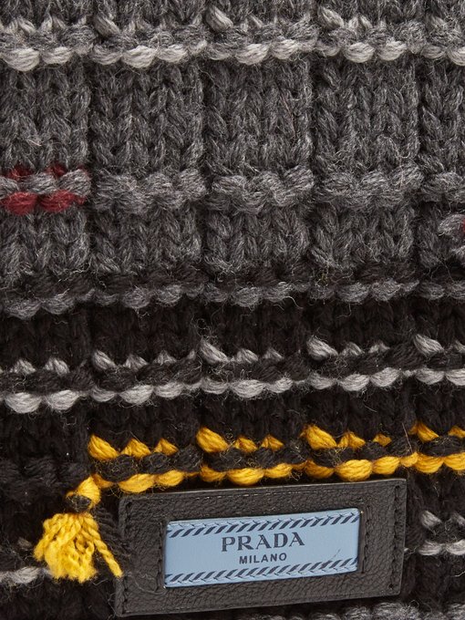 Striped knit pouch Striped knit pouch展示图