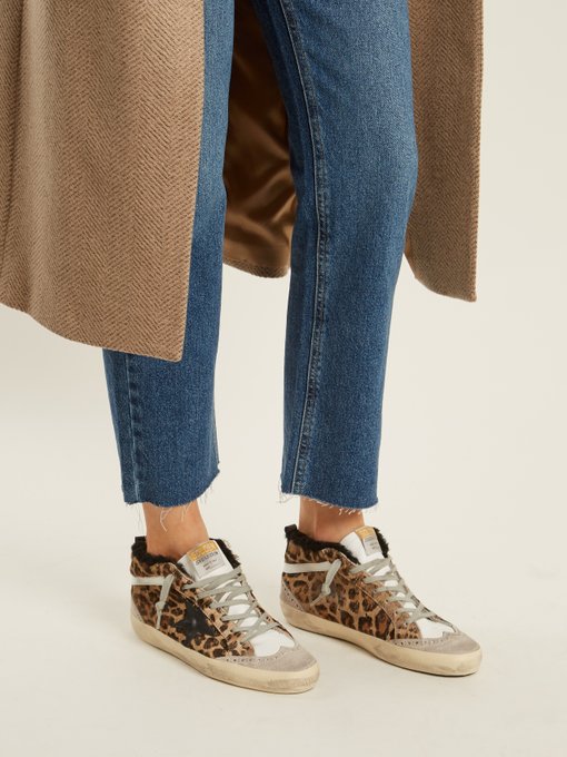 Mid Star leopard-print shearling-lined 