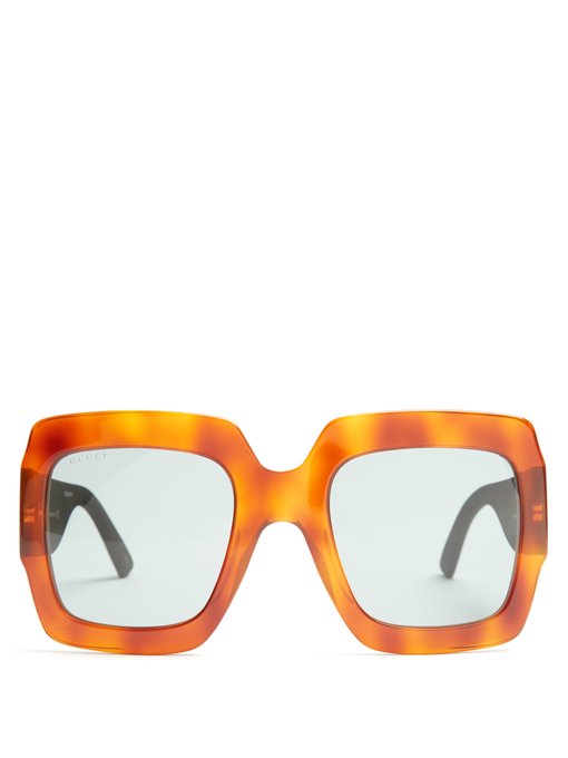 Oversized square-frame sunglasses | Gucci | MATCHESFASHION US