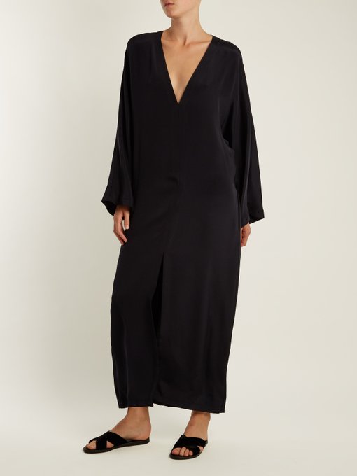 Kimono-sleeve silk beach dress | Raey | MATCHESFASHION US