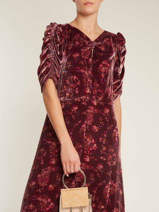 rebecca taylor floral velvet dress